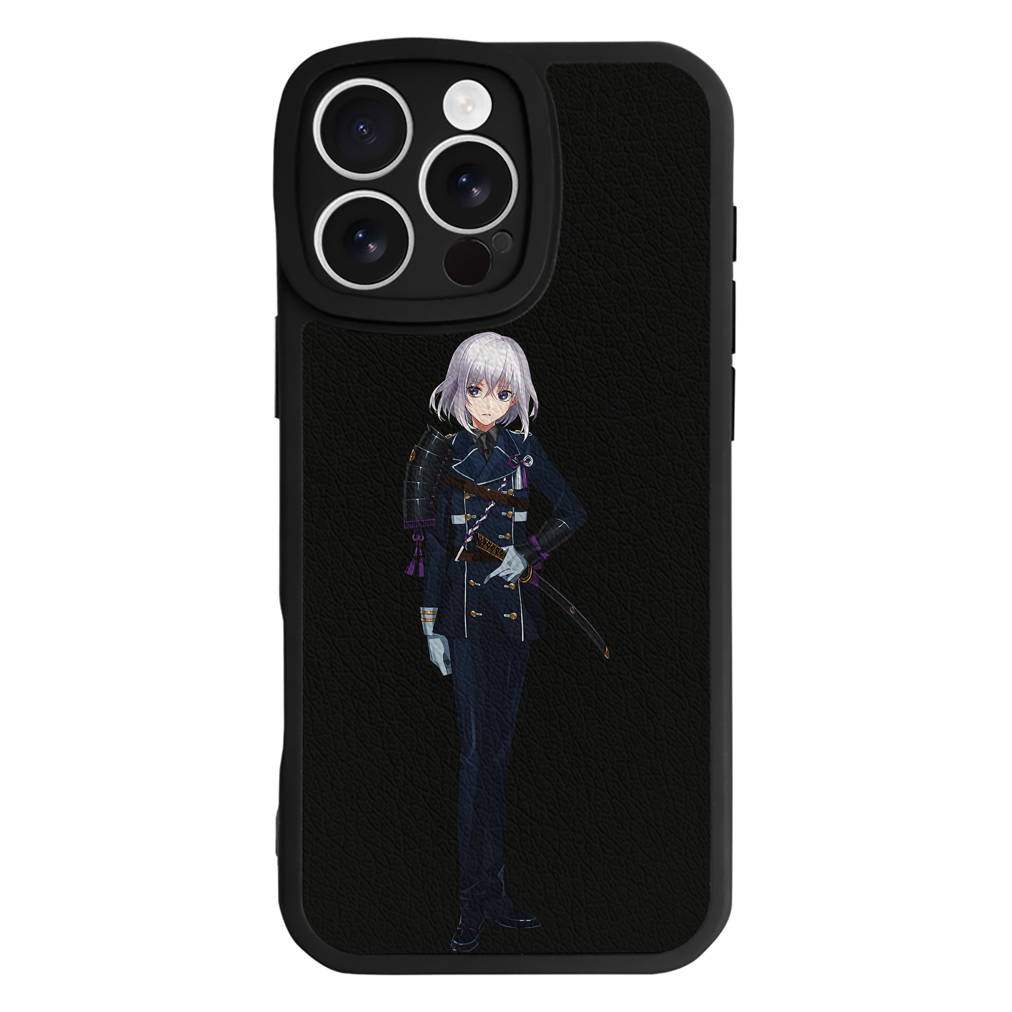 （画像用） 刀剣乱舞 Touken Ranbu 【iPhone 16シリーズ対応】シリコンスマホケース（レザー調） 材質：シリコン